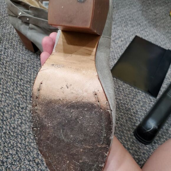 Rag & Bone Light Grey Suede Harrow Boots 39.5 / 9.5 - Picture 10 of 11